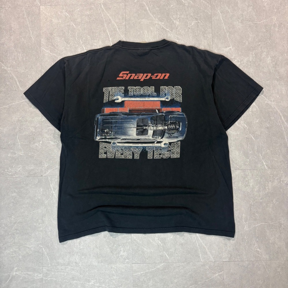 Vintage Snap-on Tools T-Shirt XL Black The Tool For Every Tech Graphic Tee